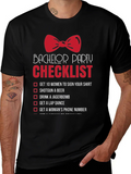 Bachelor Party Checklist T-Shirt product image 1