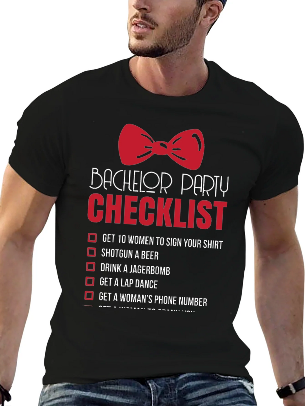 Bachelor Party Checklist T-Shirt product image 6