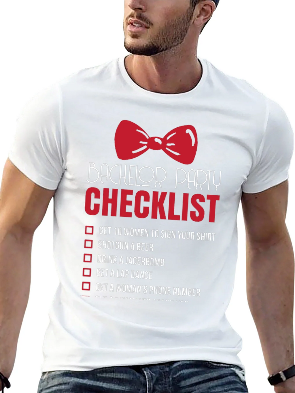 Bachelor Party Checklist T-Shirt product image 12