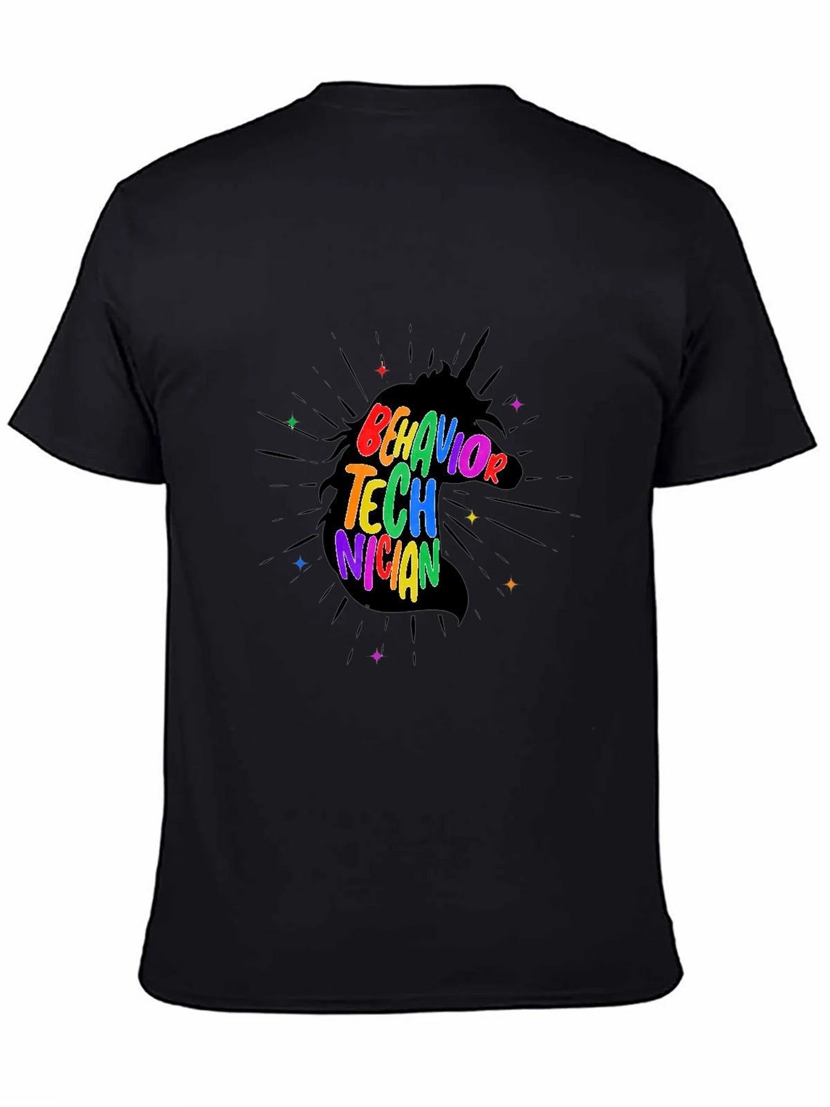 Behavior Technician Rainbow Unicorn T-Shirt product image 4