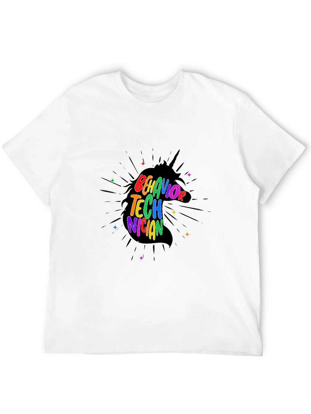 Behavior Technician Rainbow Unicorn T-Shirt product image 11
