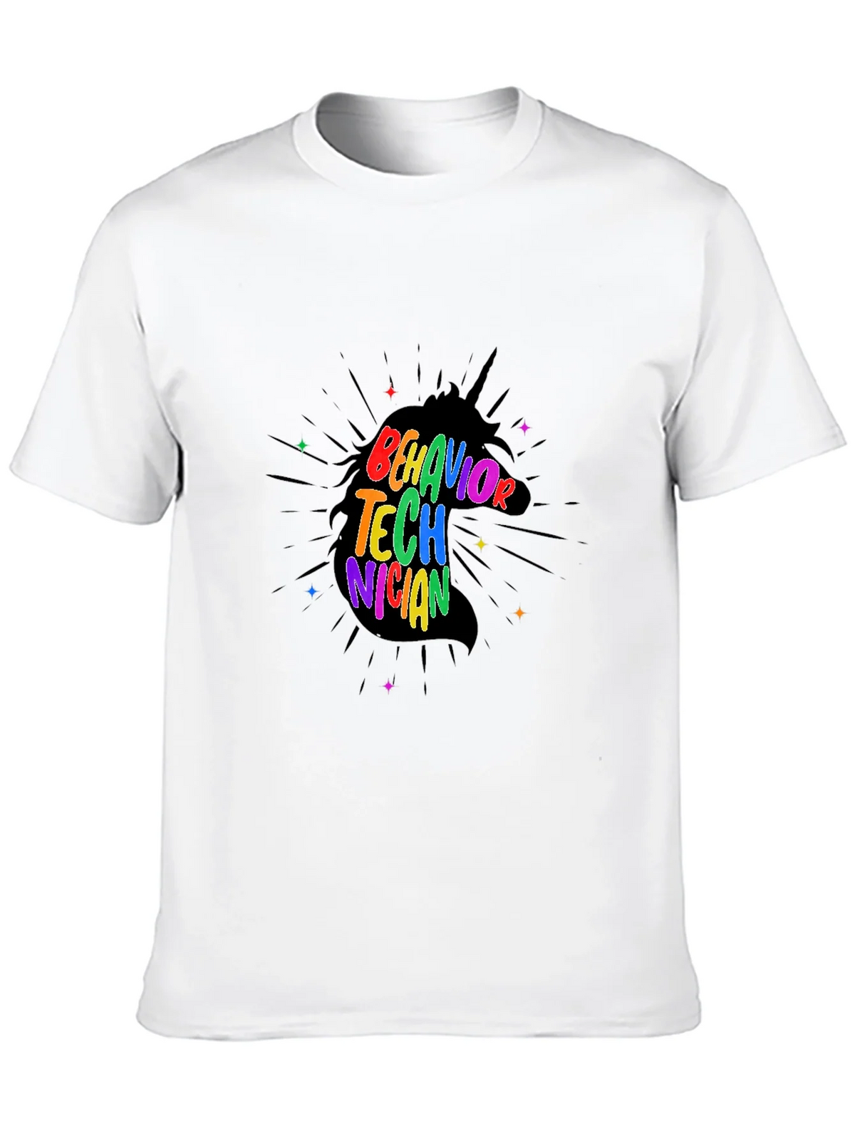 Behavior Technician Rainbow Unicorn T-Shirt product image 9