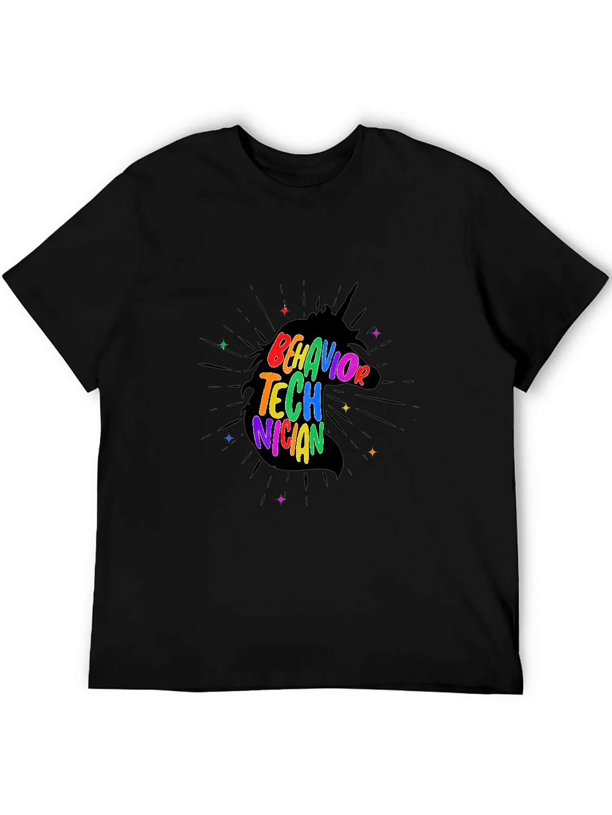Behavior Technician Rainbow Unicorn T-Shirt product image 5