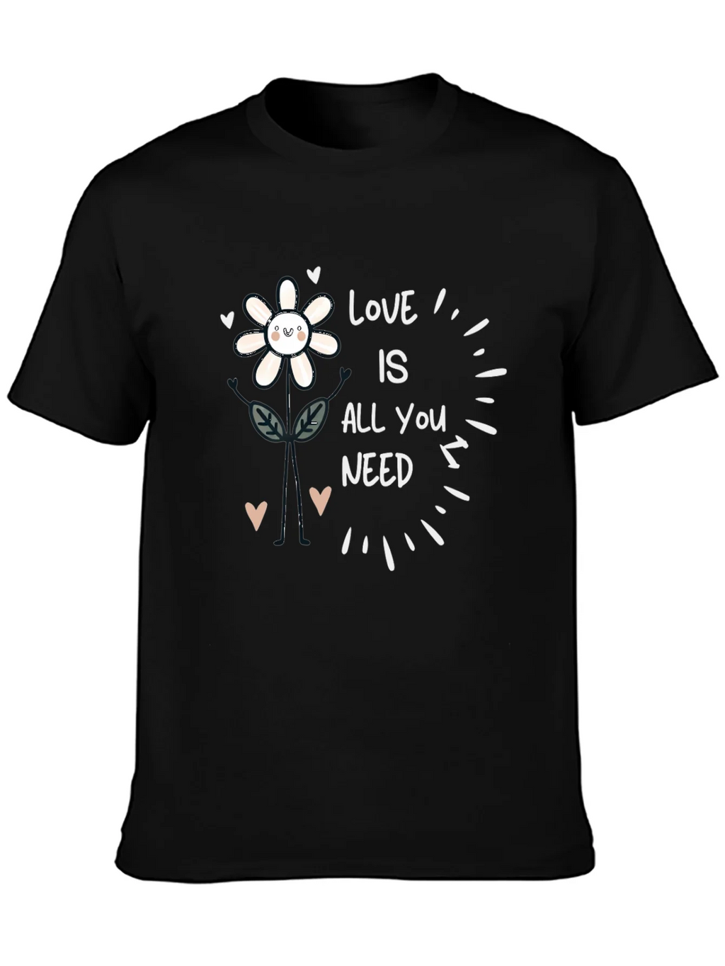Love Is All You Need Flower Graphic Tee product image 3