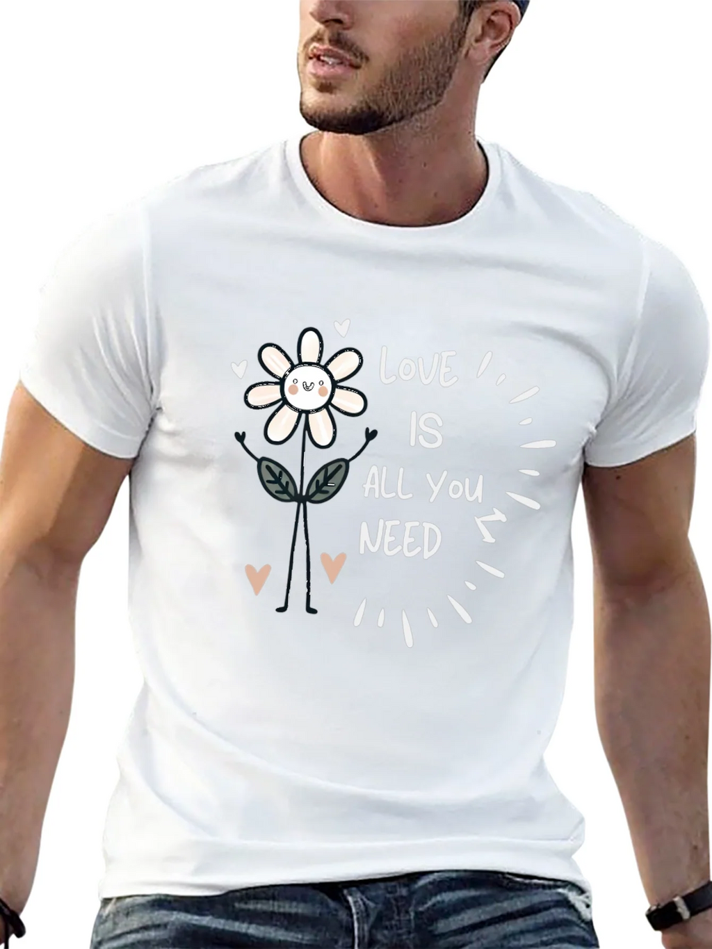 Love Is All You Need Flower Graphic Tee product image 12