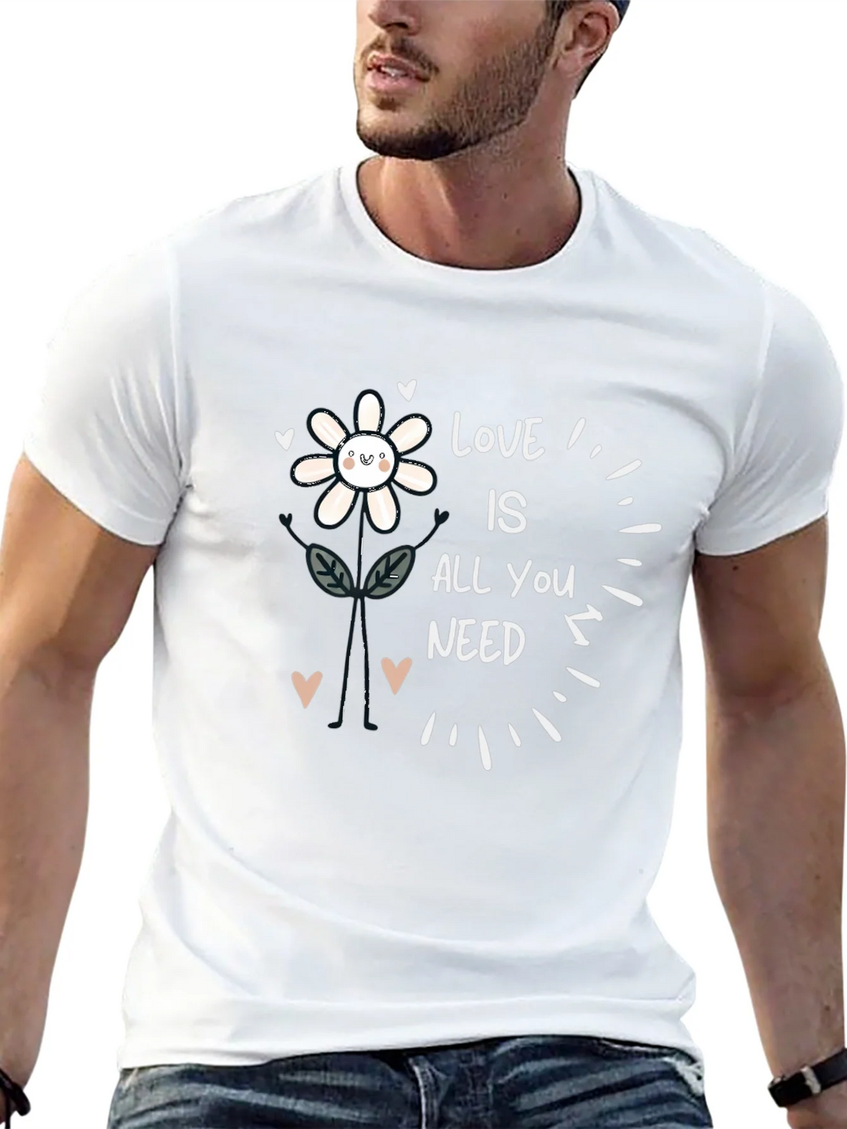 Love Is All You Need Flower Graphic Tee product image 12