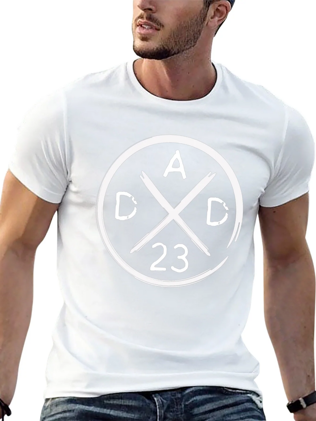 Dad 23 Graphic Tee - Black Cotton T-Shirt product image 12