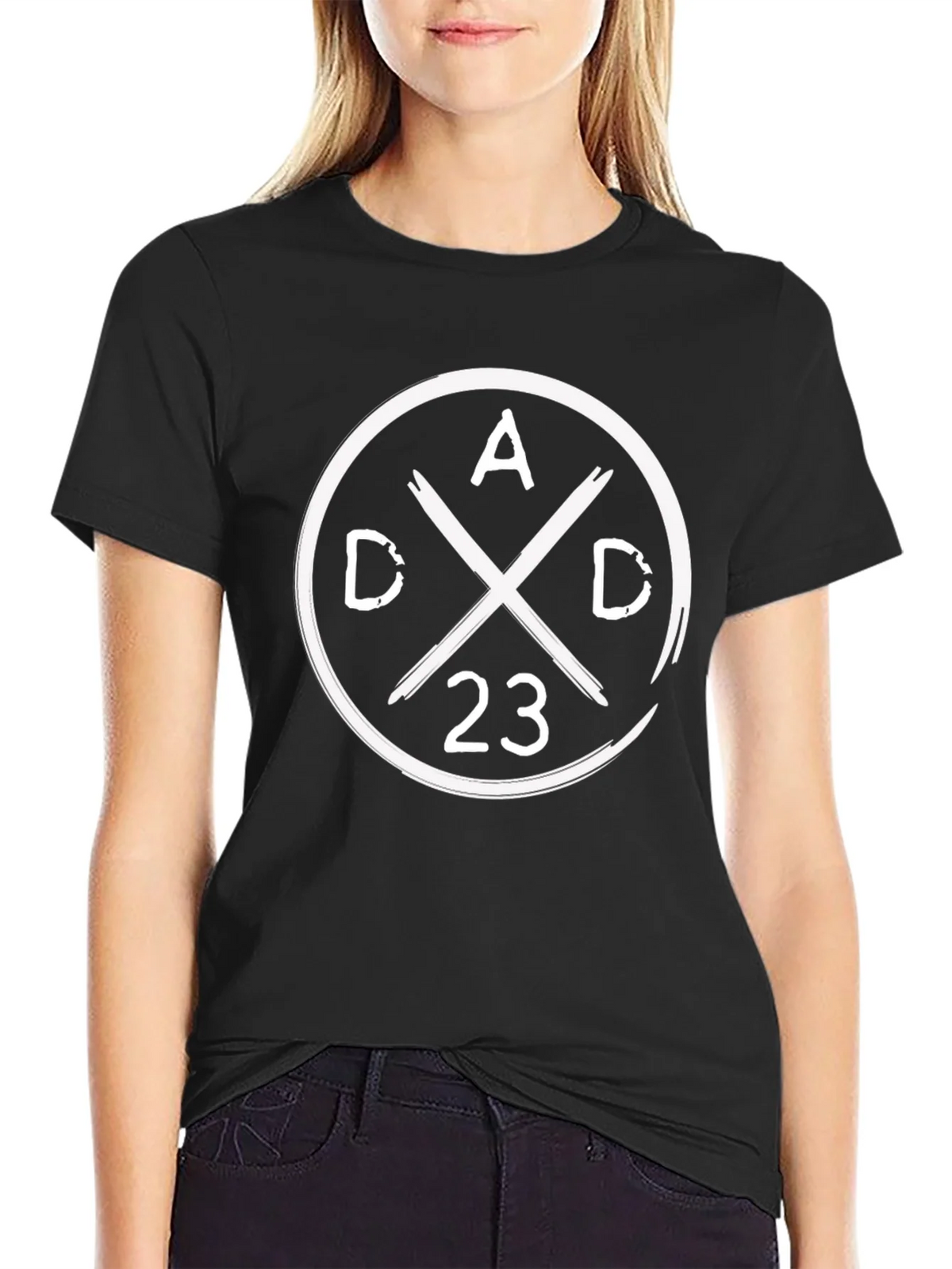 Dad 23 Graphic Tee - Black Cotton T-Shirt product image 2