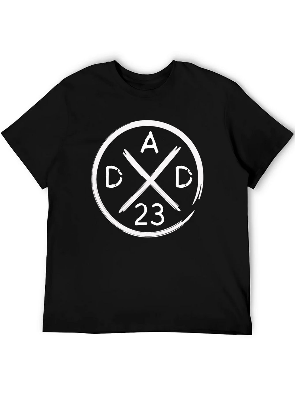 Dad 23 Graphic Tee - Black Cotton T-Shirt product image 5