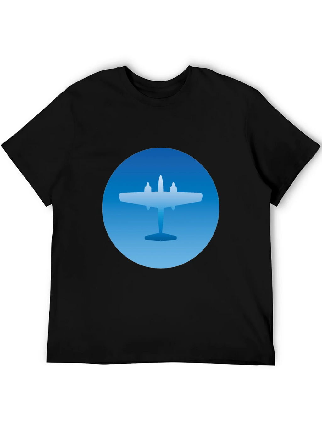 Airplane Graphic T-Shirt - Stylish Blue & Black Tee product image 5