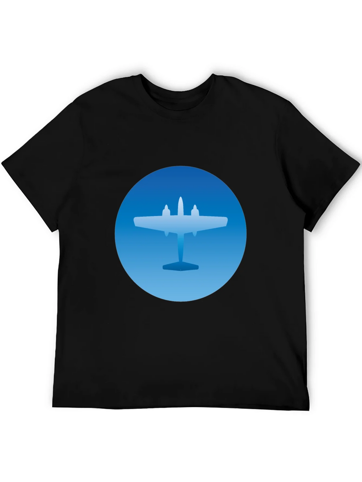 Airplane Graphic T-Shirt - Stylish Blue & Black Tee product image 5