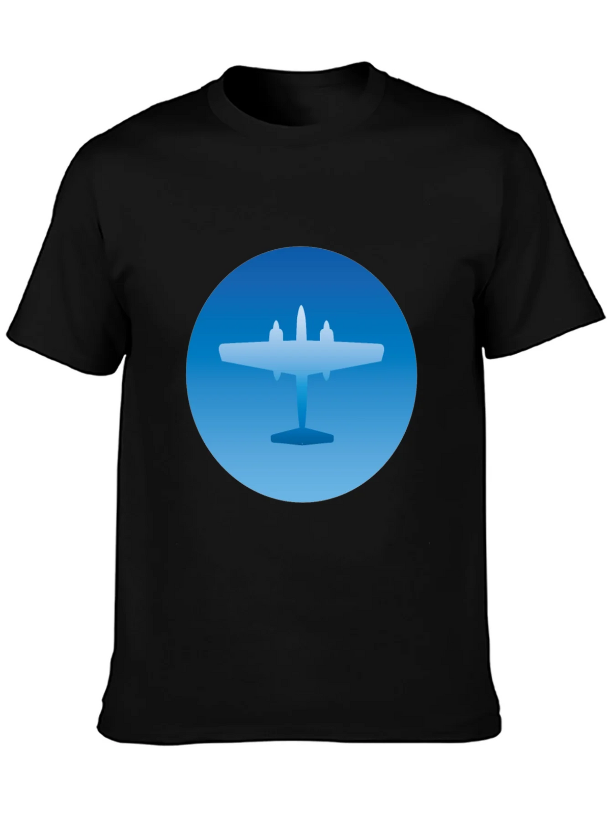 Airplane Graphic T-Shirt - Stylish Blue & Black Tee product image 3