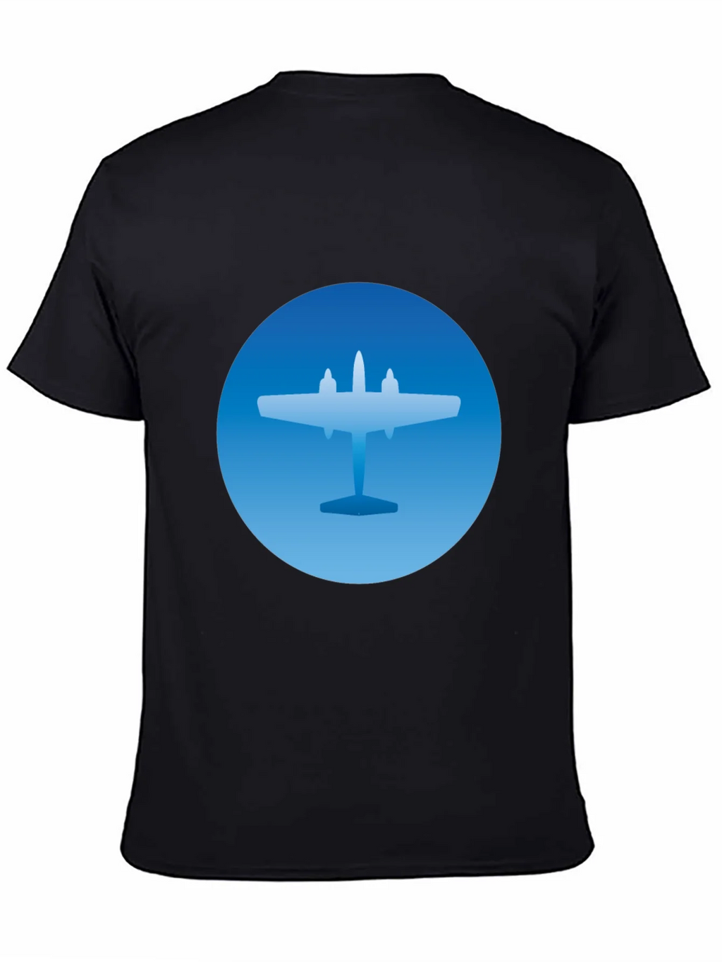 Airplane Graphic T-Shirt - Stylish Blue & Black Tee product image 4