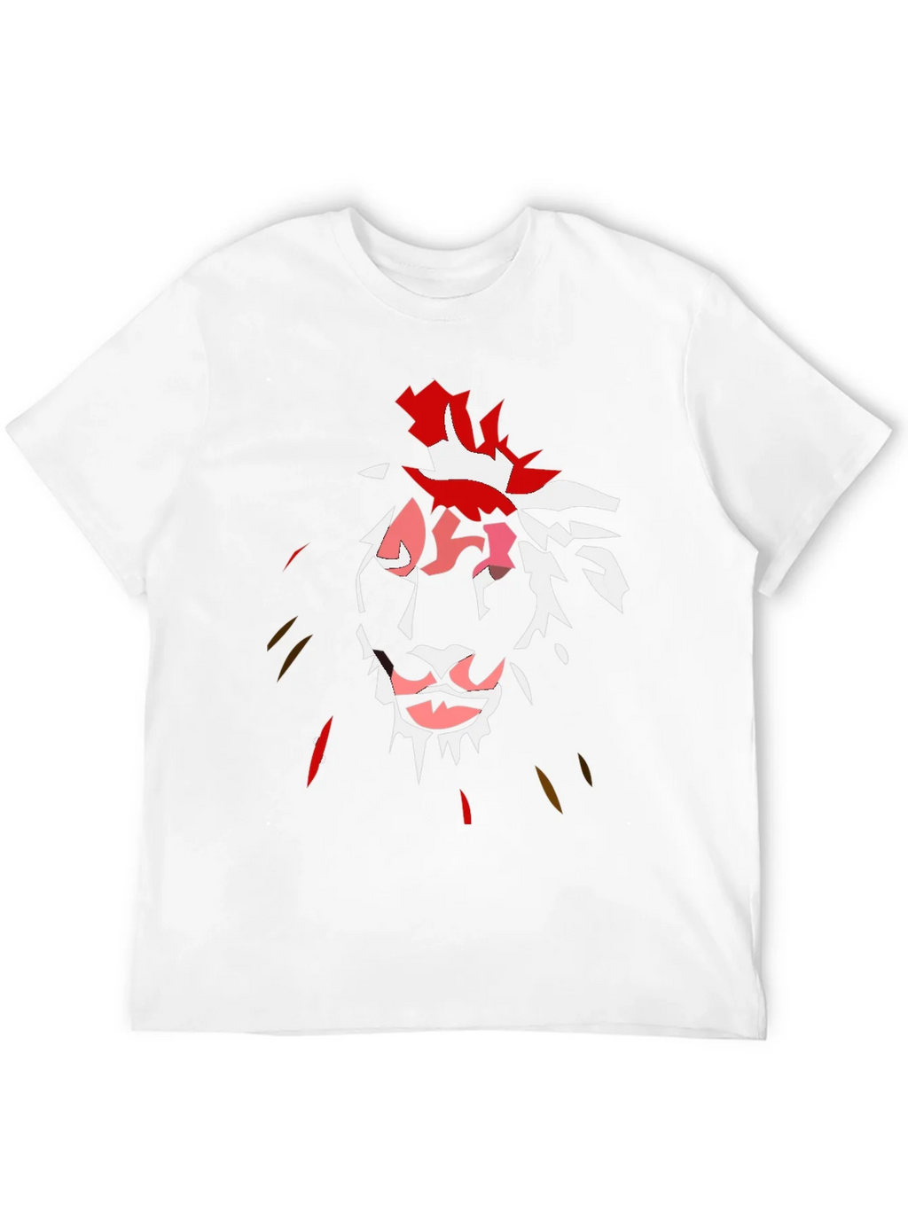 Abstract Lion Graphic Black T-Shirt product image 11