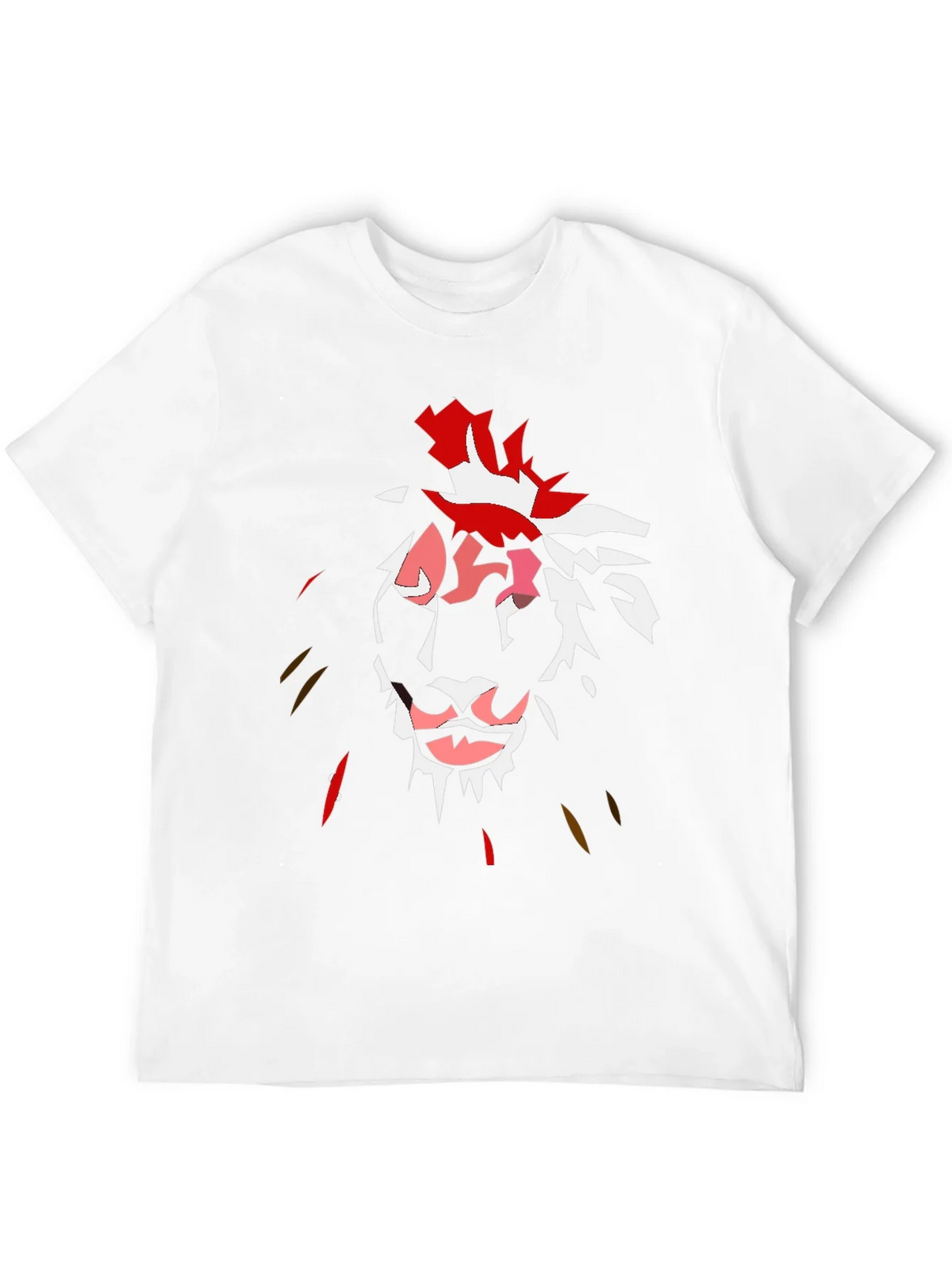 Abstract Lion Graphic Black T-Shirt product image 11