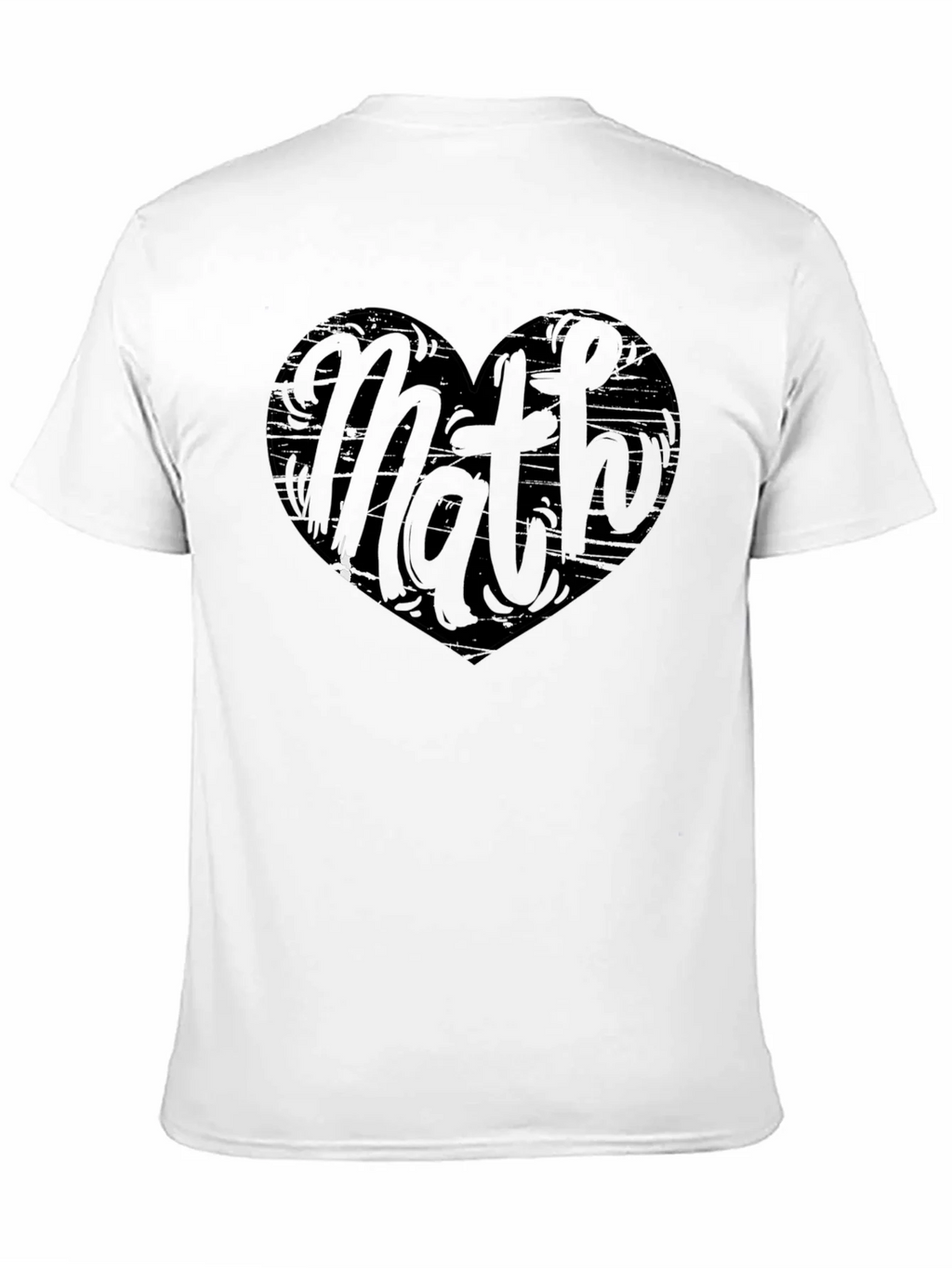 Math Heart Graphic Tee - Black Cotton Shirt product image 10