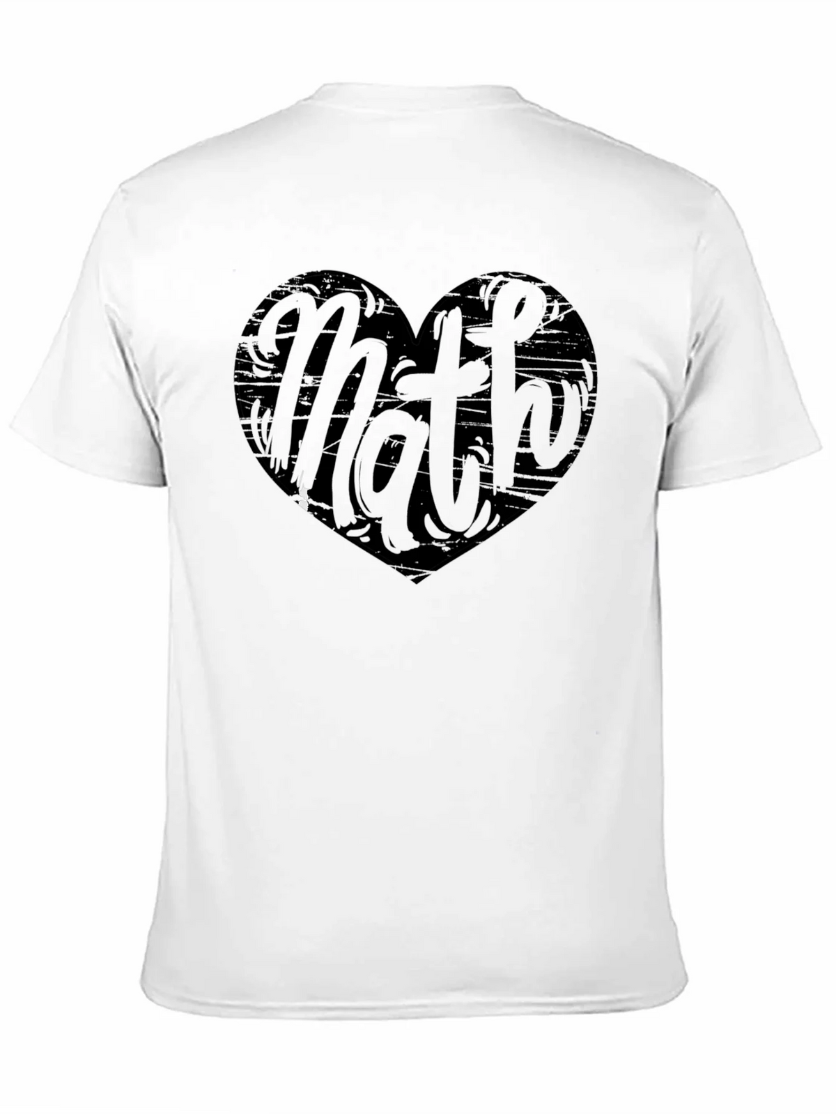 Math Heart Graphic Tee - Black Cotton Shirt product image 10