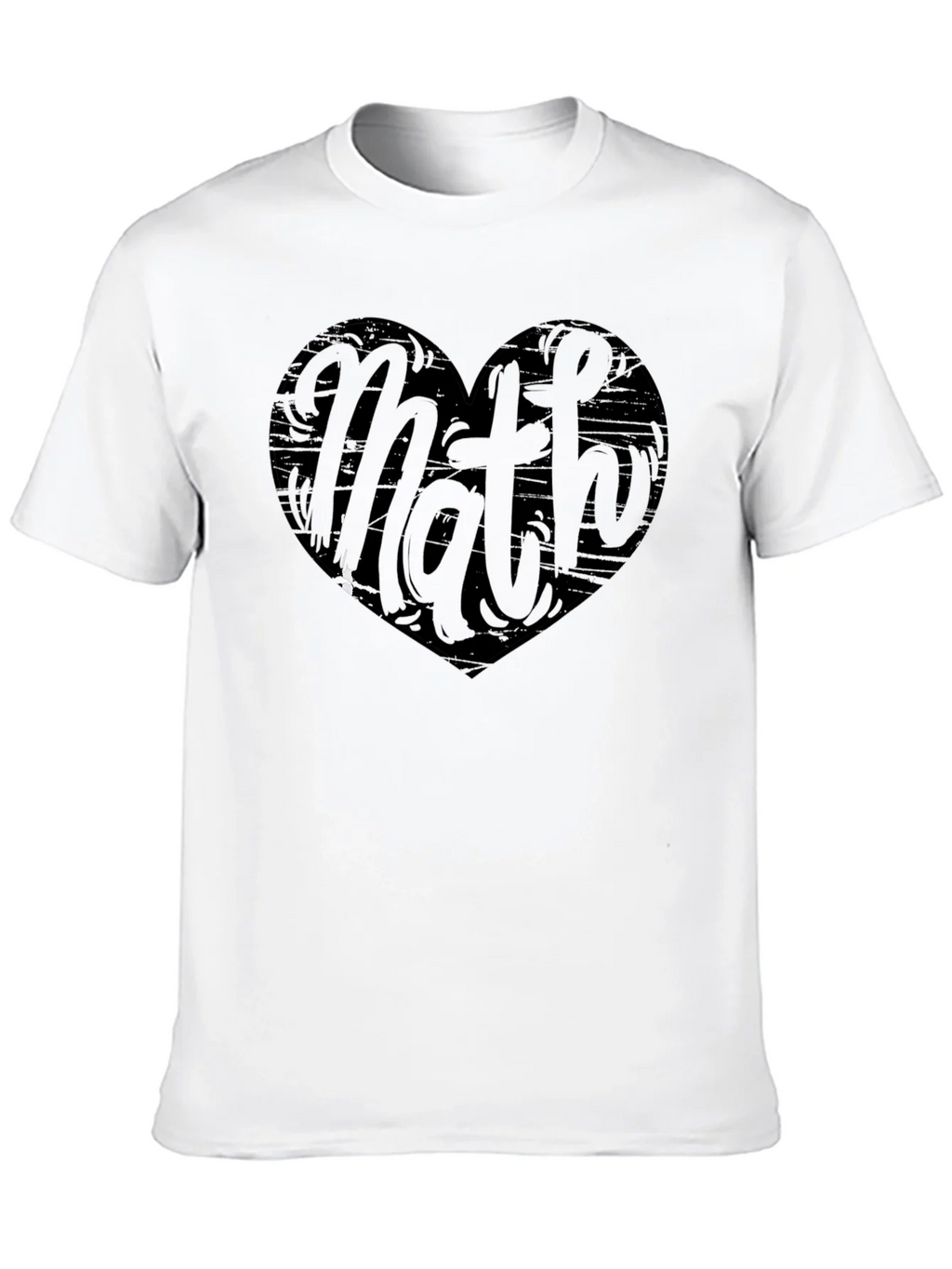 Math Heart Graphic Tee - Black Cotton Shirt product image 9