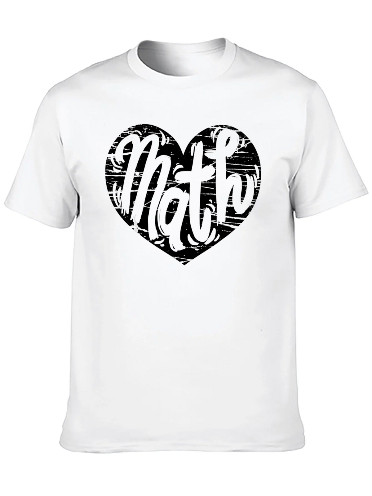 Math Heart Graphic Tee - Black Cotton Shirt product image 9