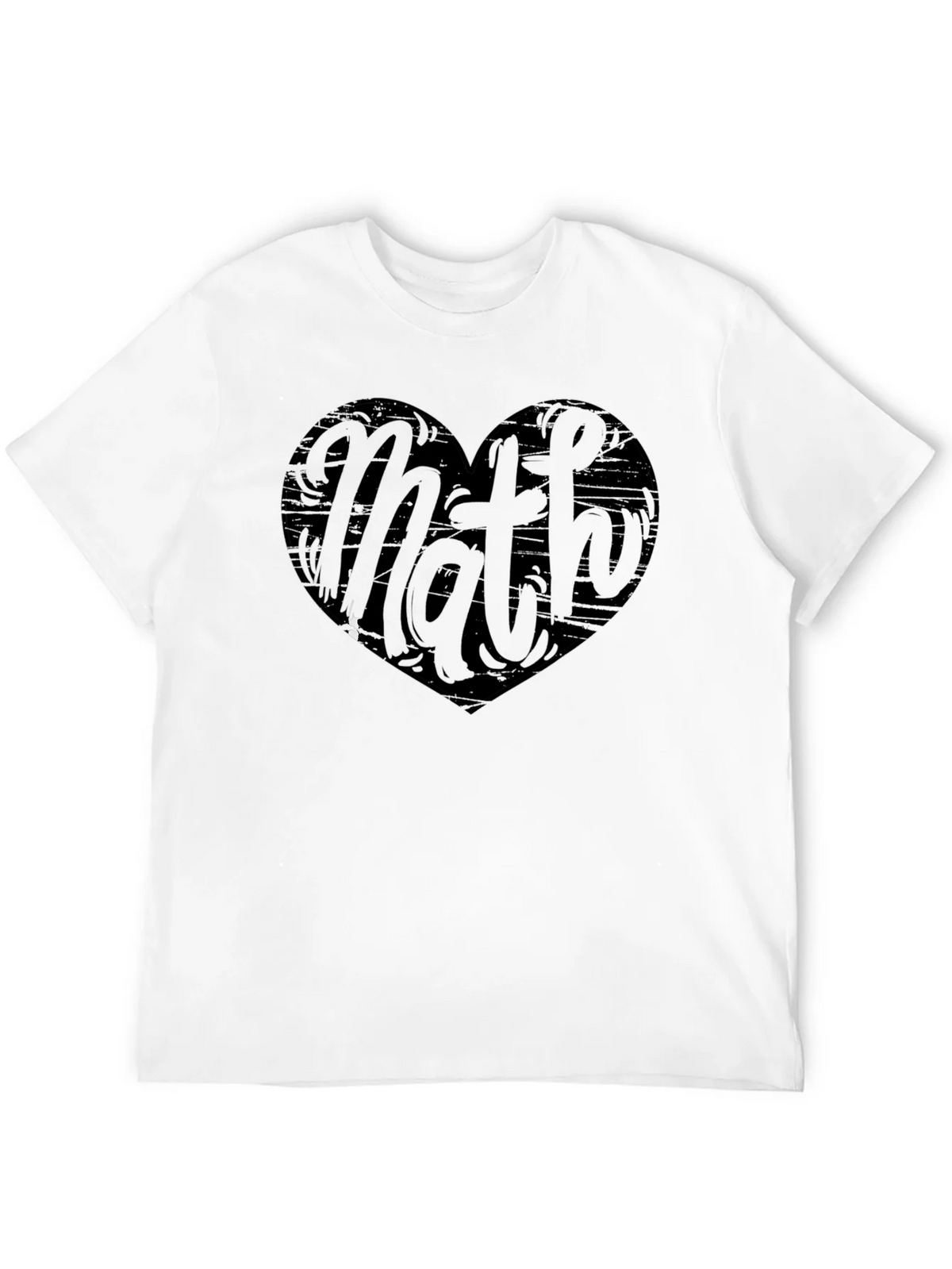 Math Heart Graphic Tee - Black Cotton Shirt product image 11