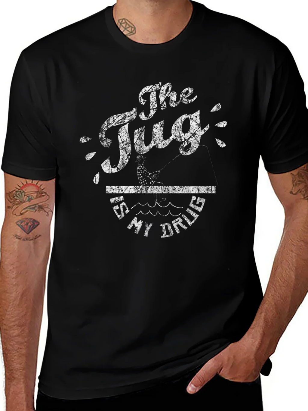 The Tug Is My Drug Fishing T-Shirt product image 1