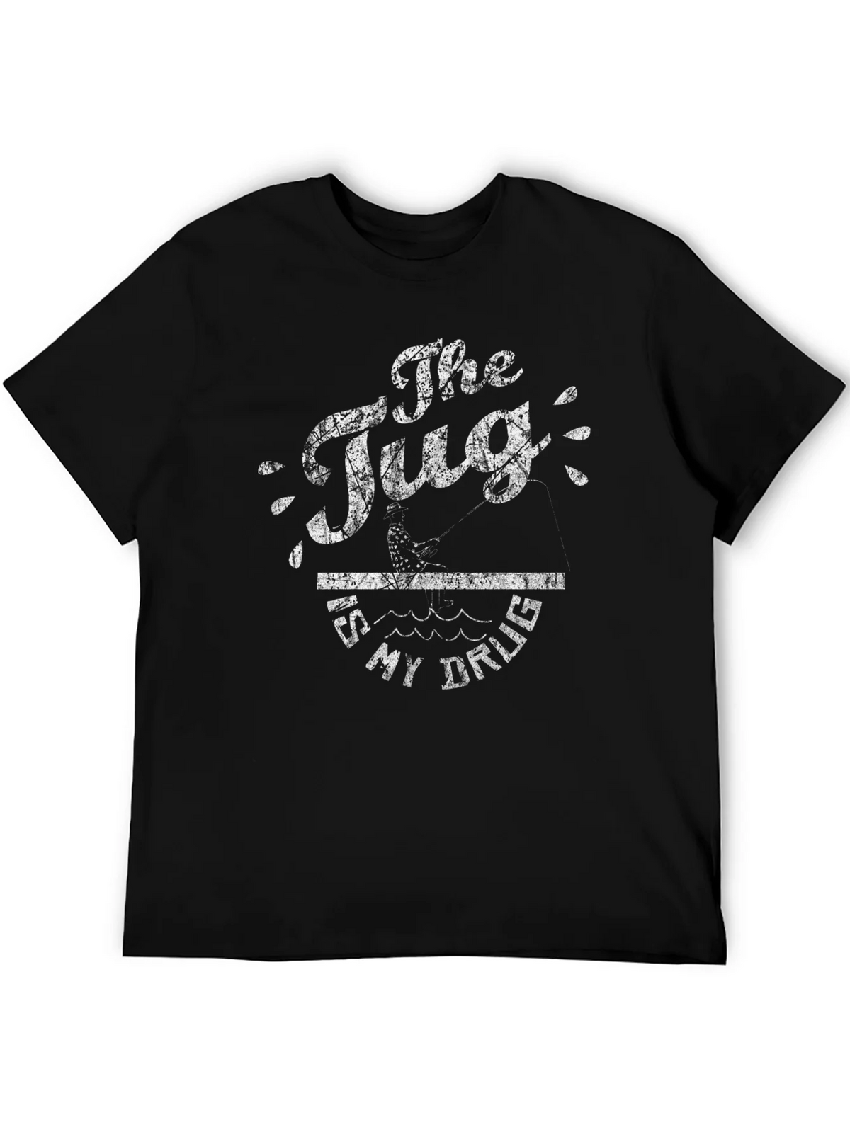The Tug Is My Drug Fishing T-Shirt product image 5