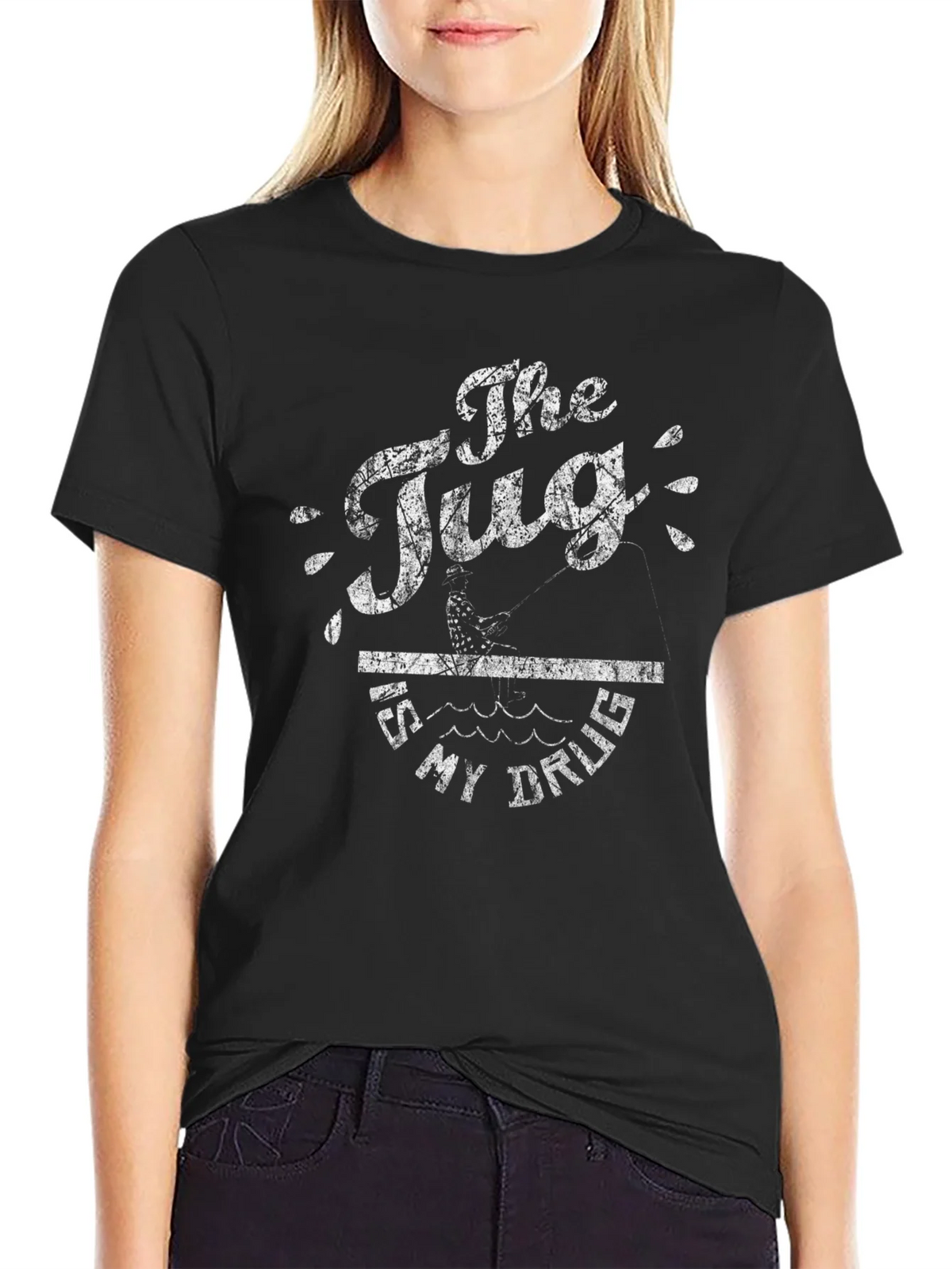 The Tug Is My Drug Fishing T-Shirt product image 2