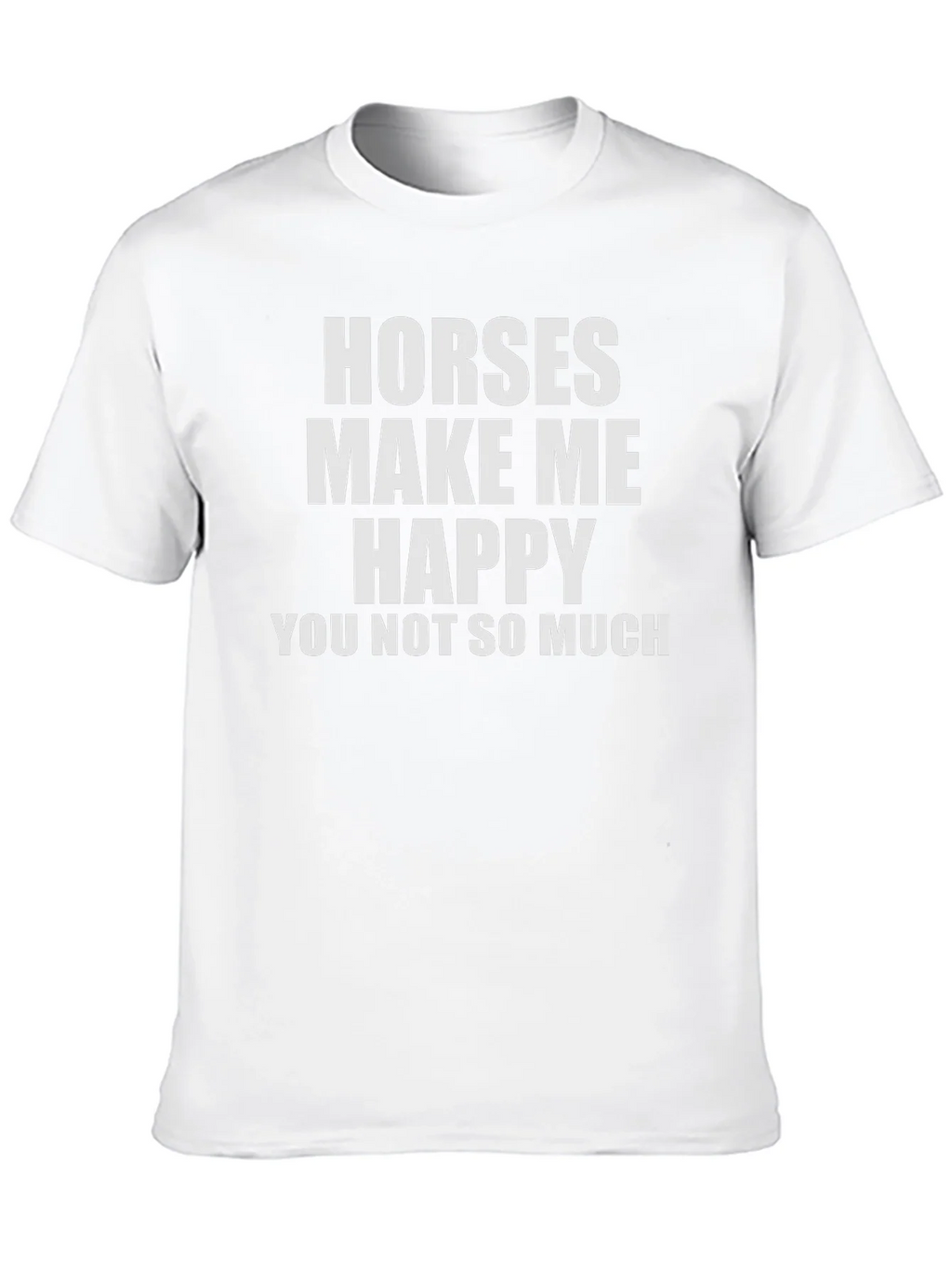 Horses Make Me Happy T-Shirt - Funny Equestrian Tee product image 9