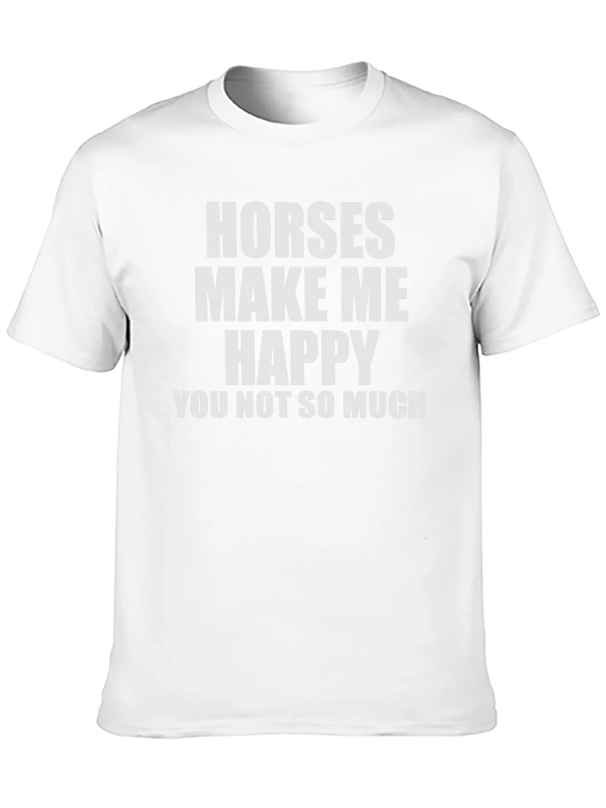 Horses Make Me Happy T-Shirt - Funny Equestrian Tee product image 9