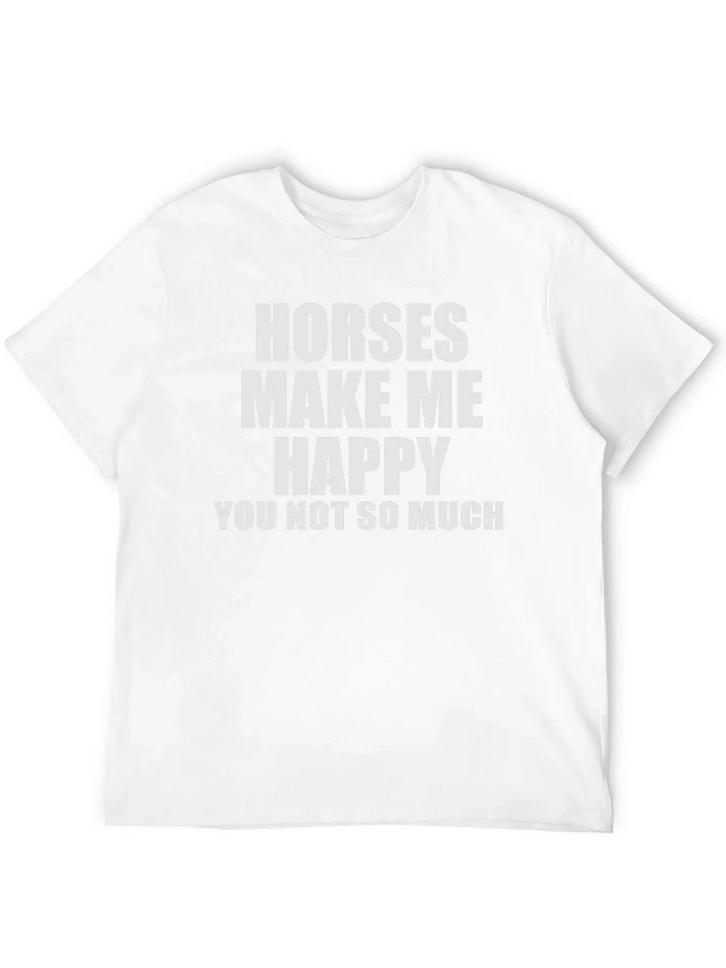 Horses Make Me Happy T-Shirt - Funny Equestrian Tee product image 11