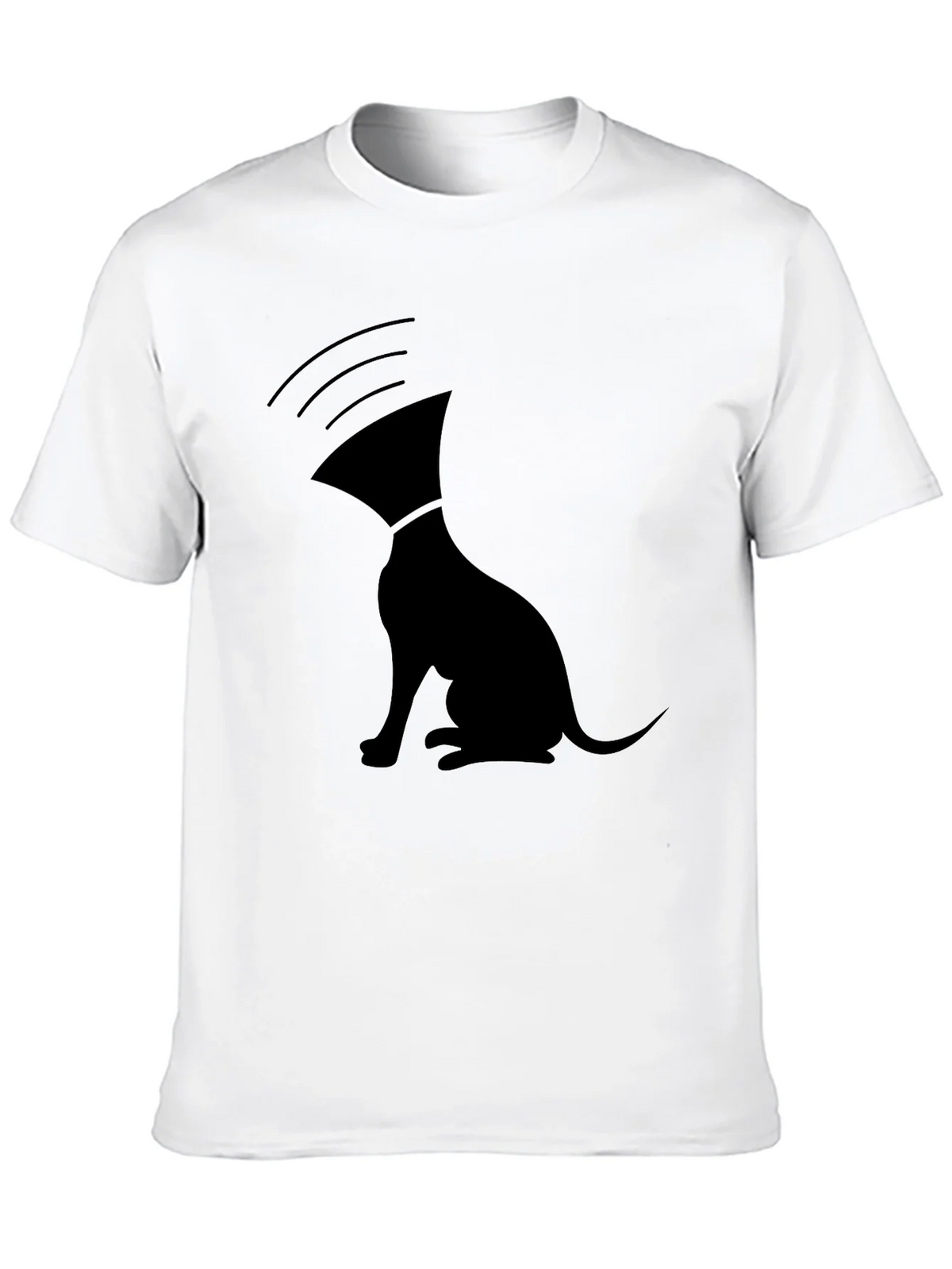 Unique Graphic T-Shirt: Dog with Cone of Shame product image 9