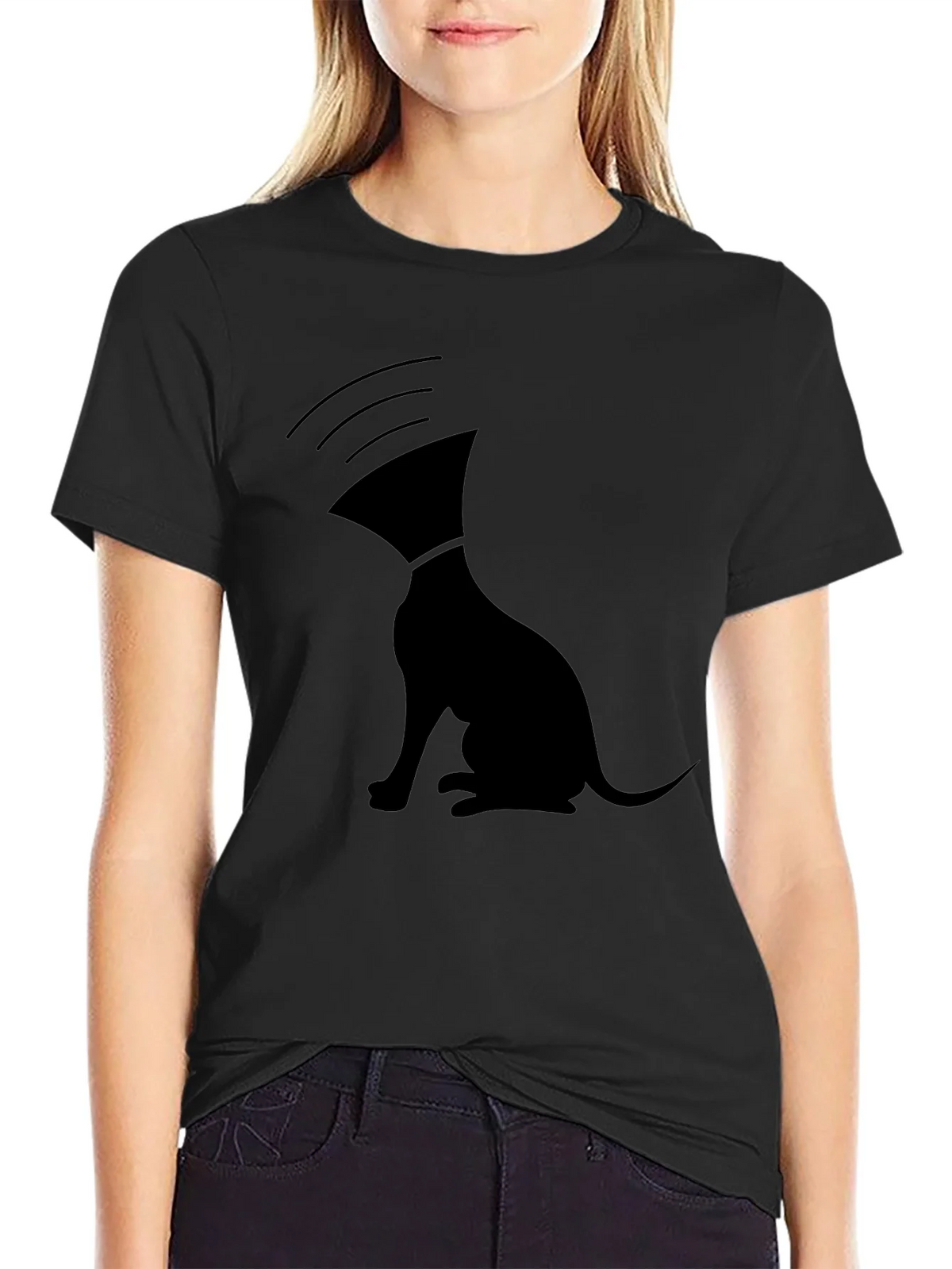 Unique Graphic T-Shirt: Dog with Cone of Shame product image 2