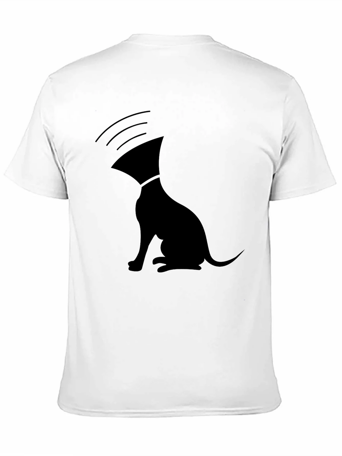 Unique Graphic T-Shirt: Dog with Cone of Shame product image 10