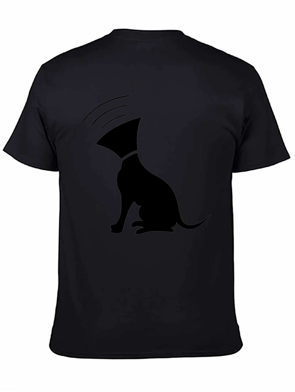 Unique Graphic T-Shirt: Dog with Cone of Shame product image 4