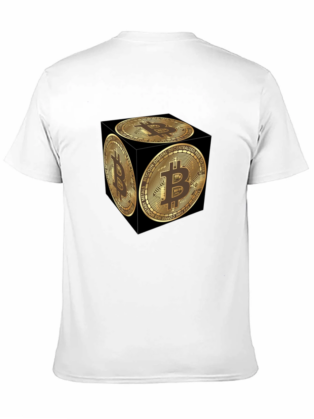 Bitcoin Cube Graphic Tee - Crypto Currency Fashion product image 10