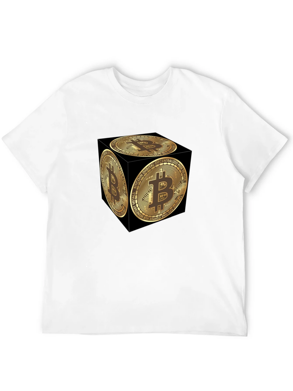 Bitcoin Cube Graphic Tee - Crypto Currency Fashion product image 11