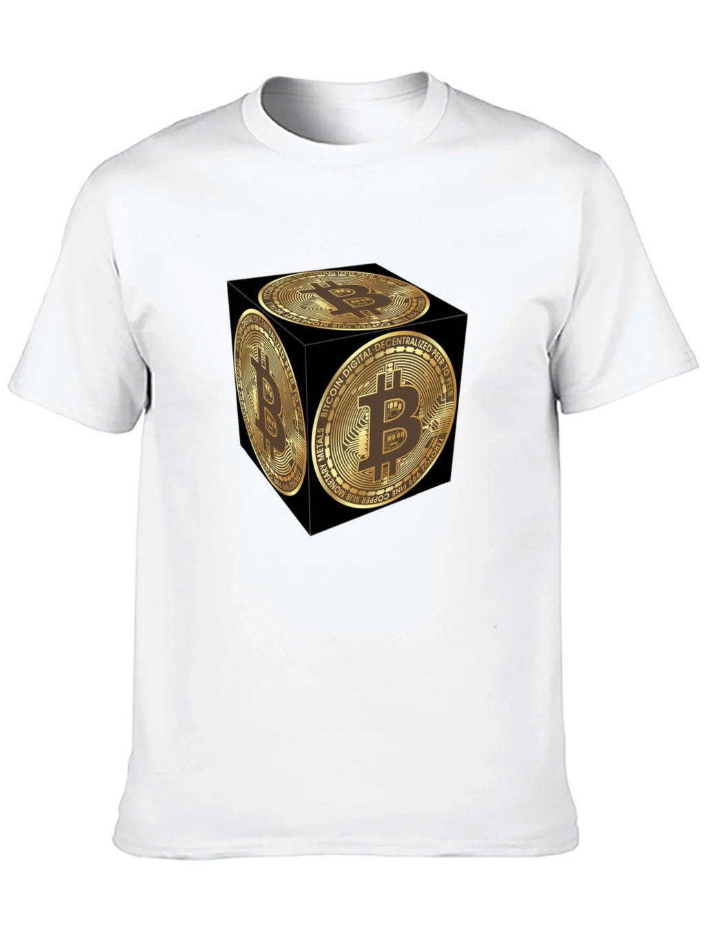 Bitcoin Cube Graphic Tee - Crypto Currency Fashion product image 9