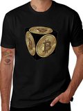 Bitcoin Cube Graphic Tee - Crypto Currency Fashion product image 1