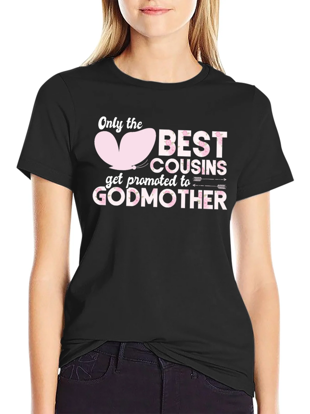 Best Cousins Get Promoted To Godmother T-Shirt product image 2