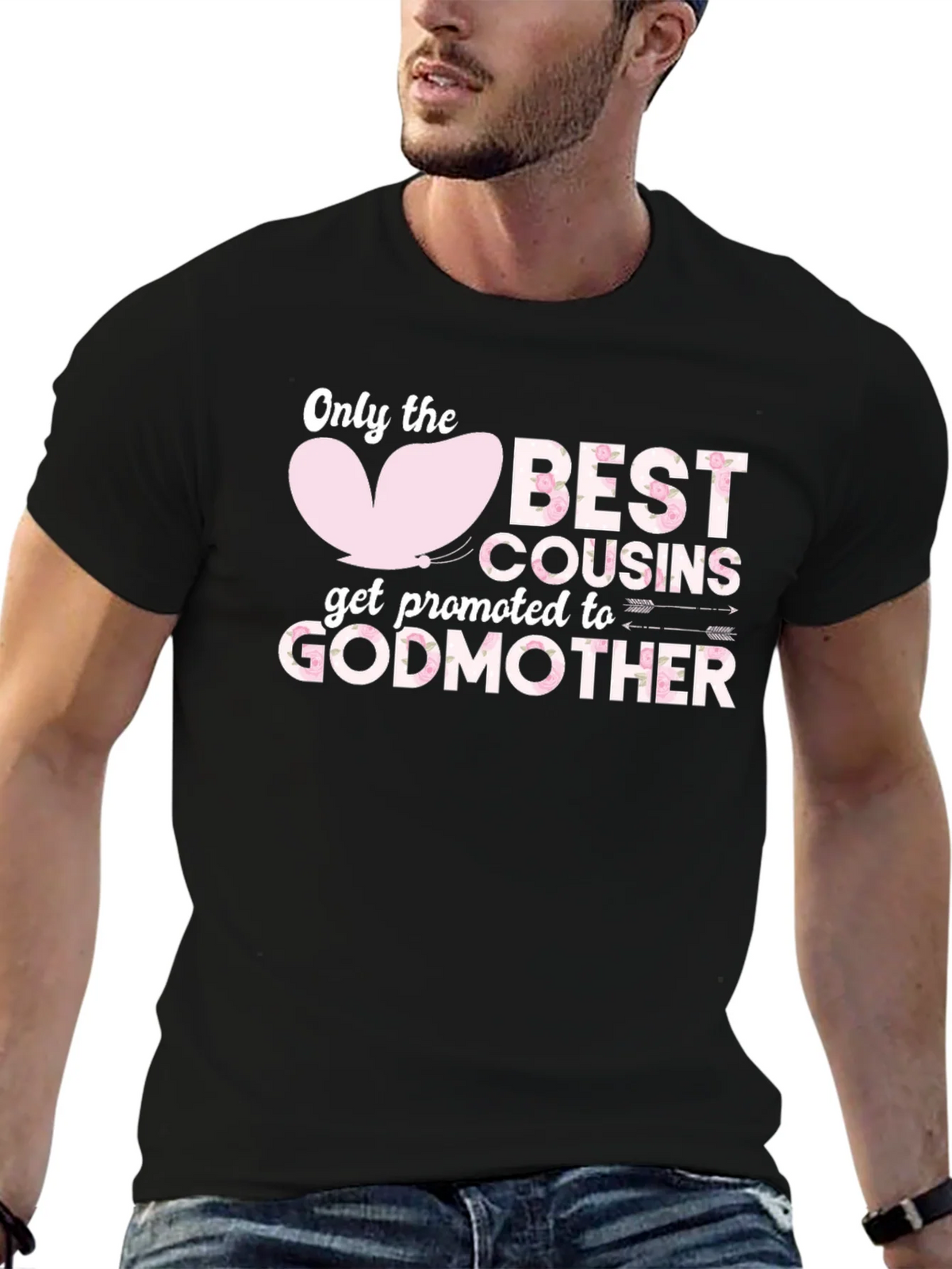 Best Cousins Get Promoted To Godmother T-Shirt product image 6