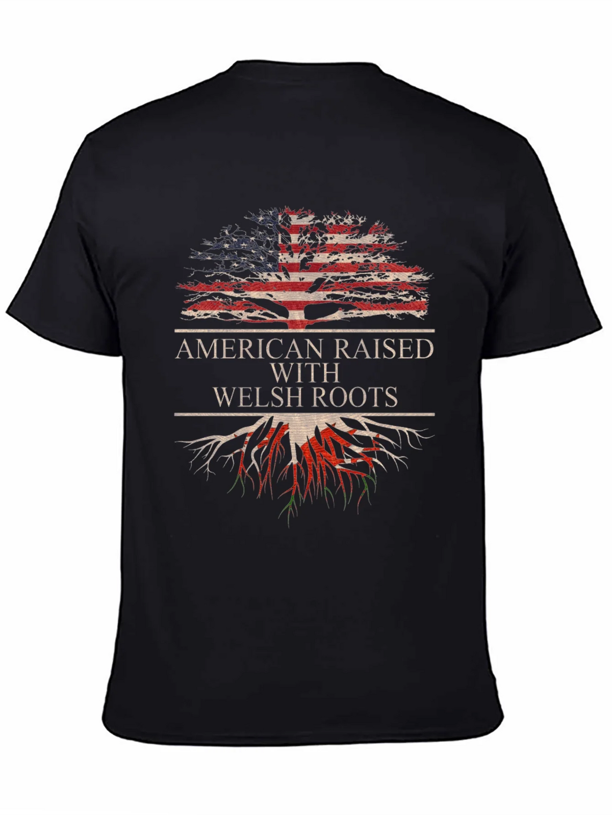 American Raised With Welsh Roots T-Shirt product image 4