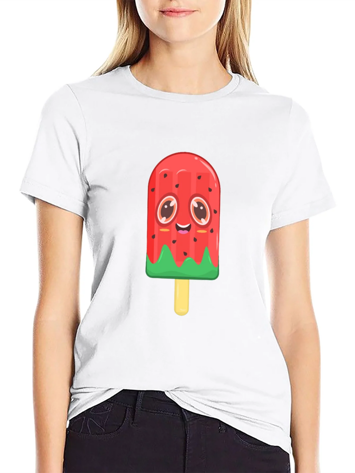 Cute Watermelon Popsicle Graphic Tee product image 8