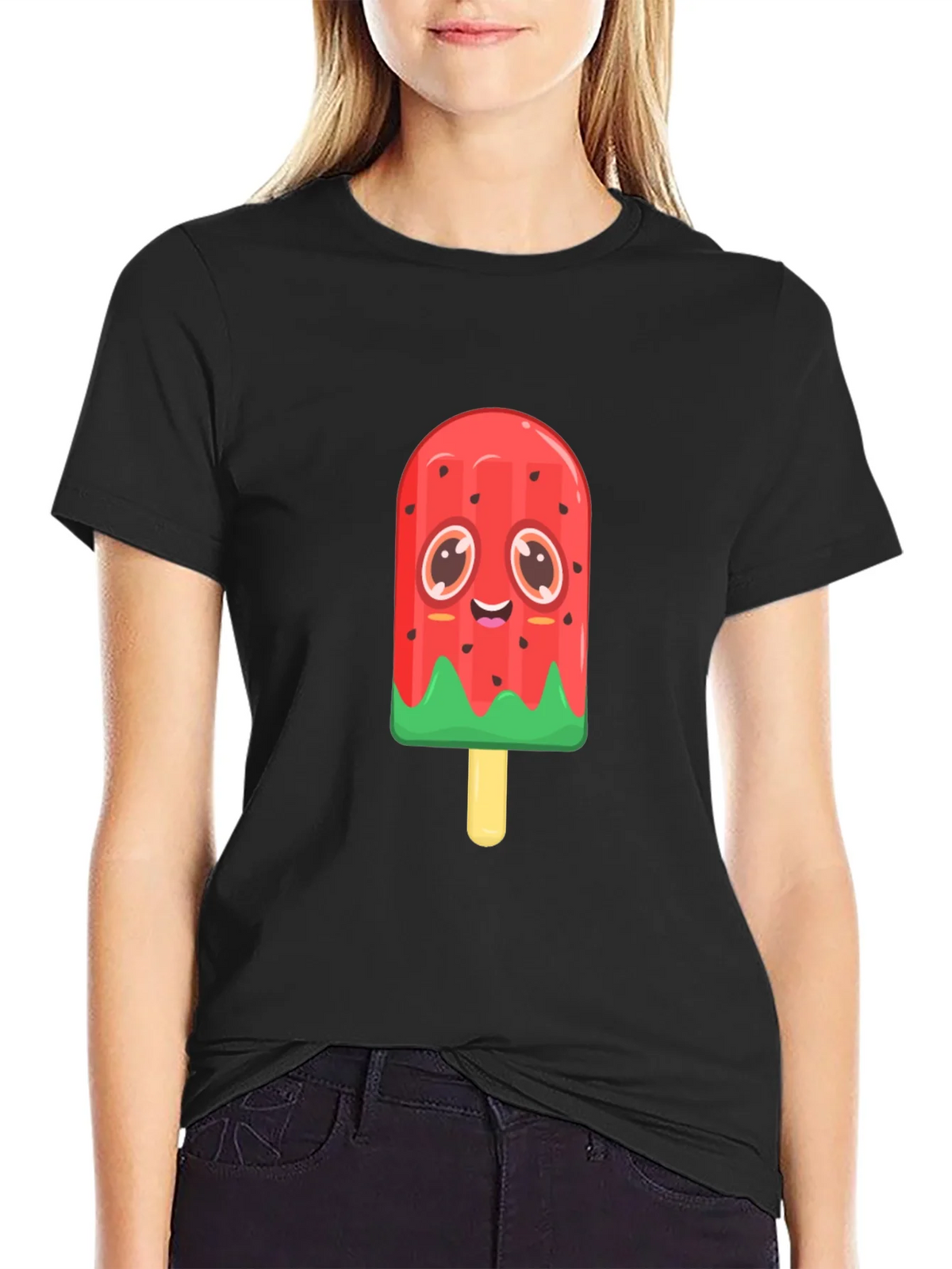 Cute Watermelon Popsicle Graphic Tee product image 2