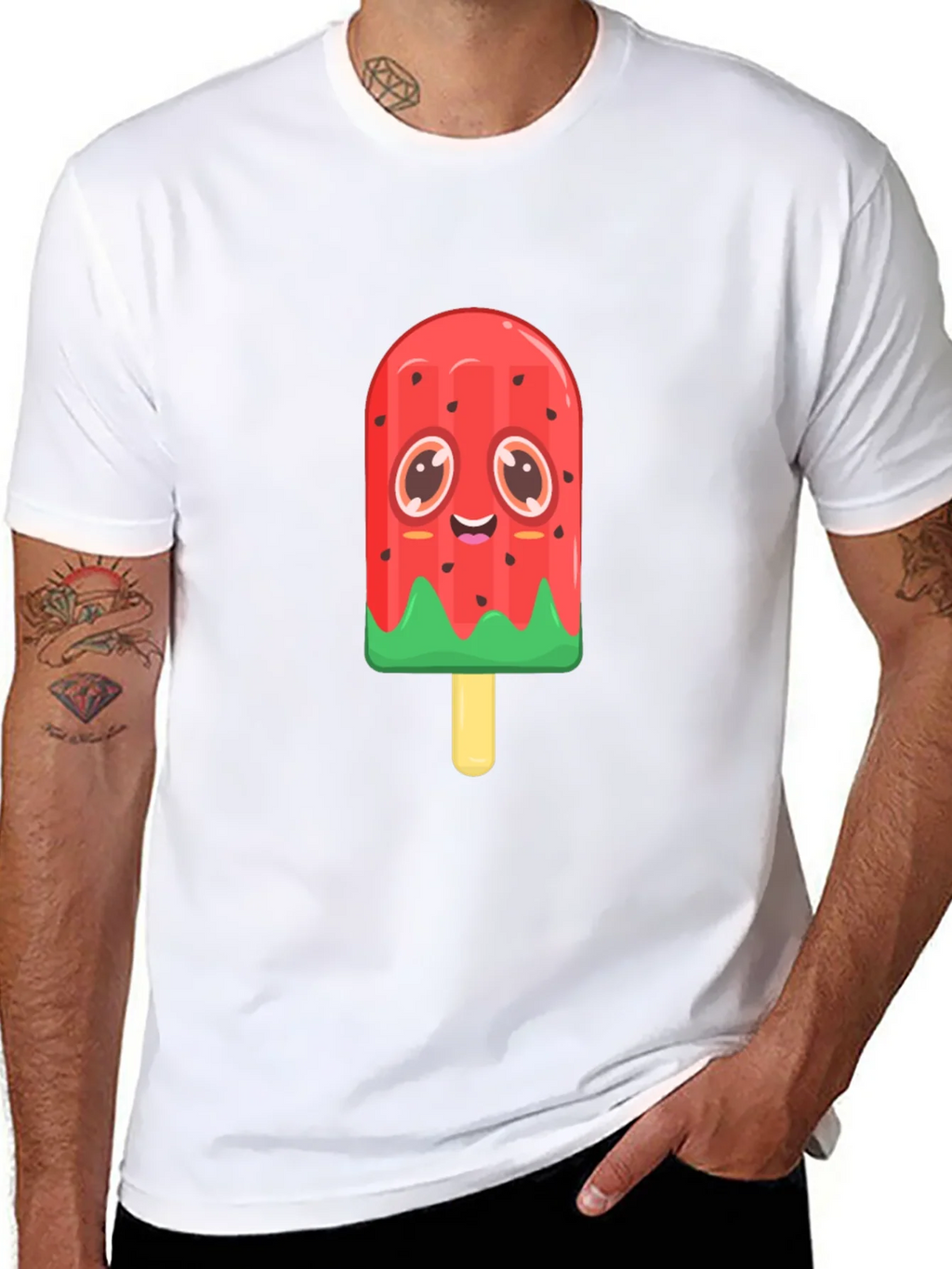 Cute Watermelon Popsicle Graphic Tee product image 7