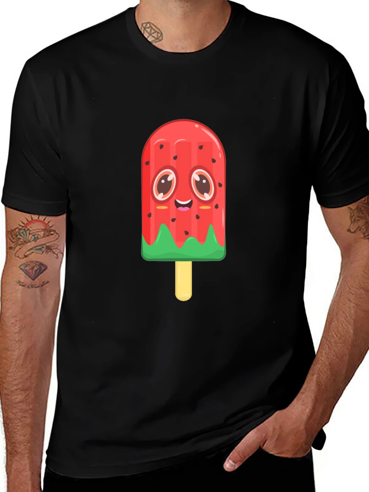 Cute Watermelon Popsicle Graphic Tee product image 1