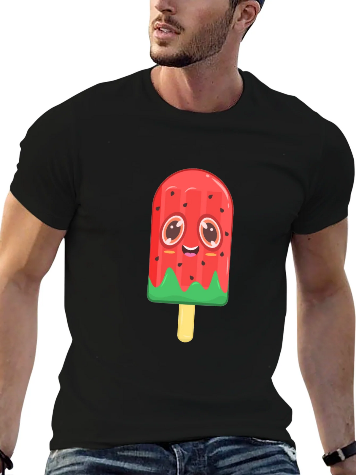 Cute Watermelon Popsicle Graphic Tee product image 6