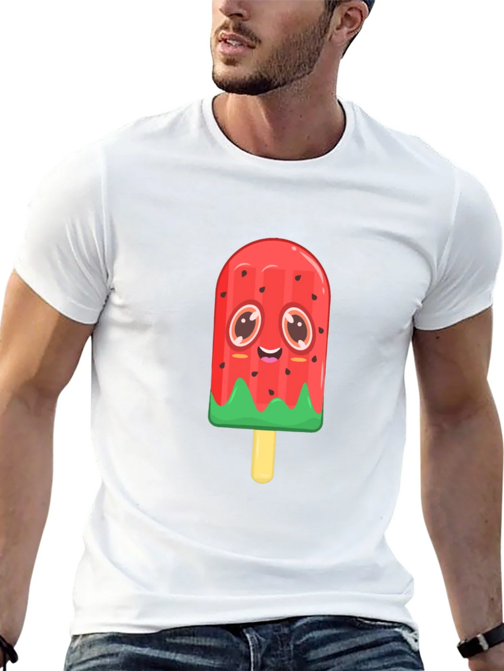 Cute Watermelon Popsicle Graphic Tee product image 12