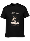 Nurse Life Wild West Black T-Shirt product image 1