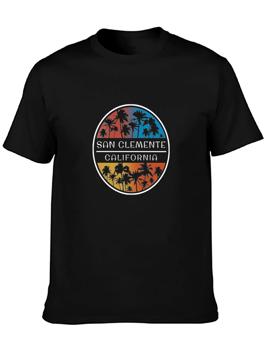 San Clemente California Palm Tree Graphic Tee product image 3