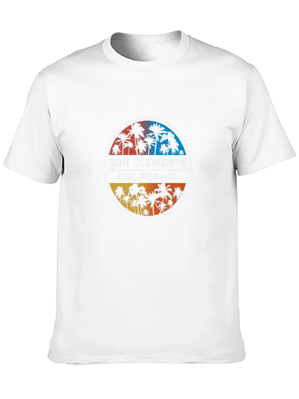 San Clemente California Palm Tree Graphic Tee product image 9